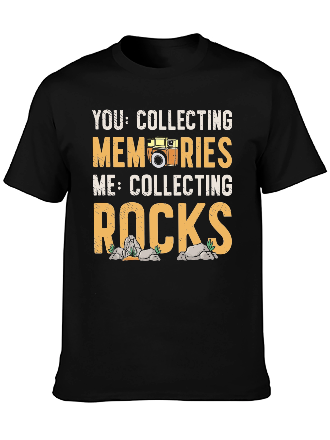Camiseta Coleccionista: Recuerdos vs. Rocas