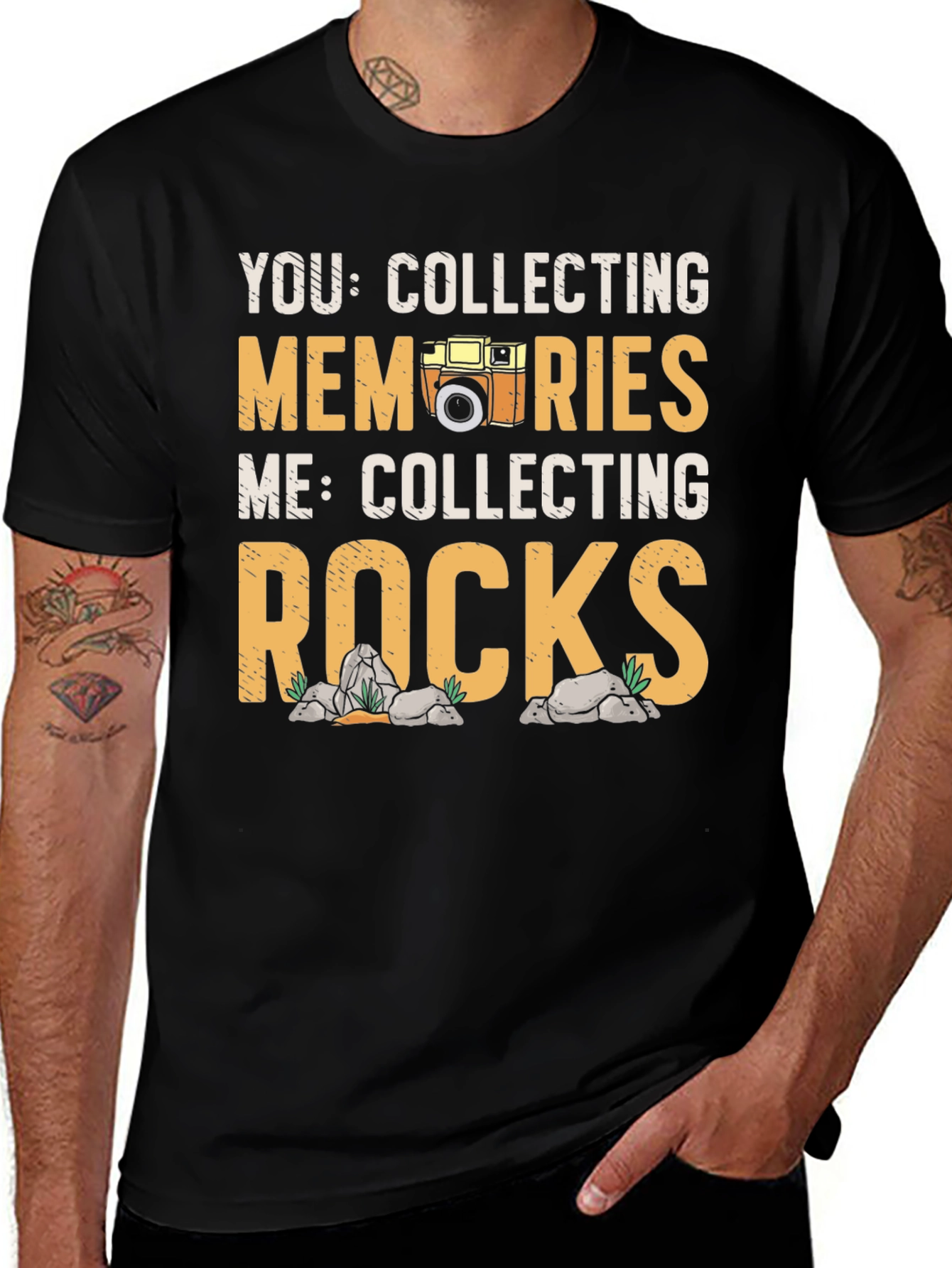 Camiseta Coleccionista: Recuerdos vs. Rocas