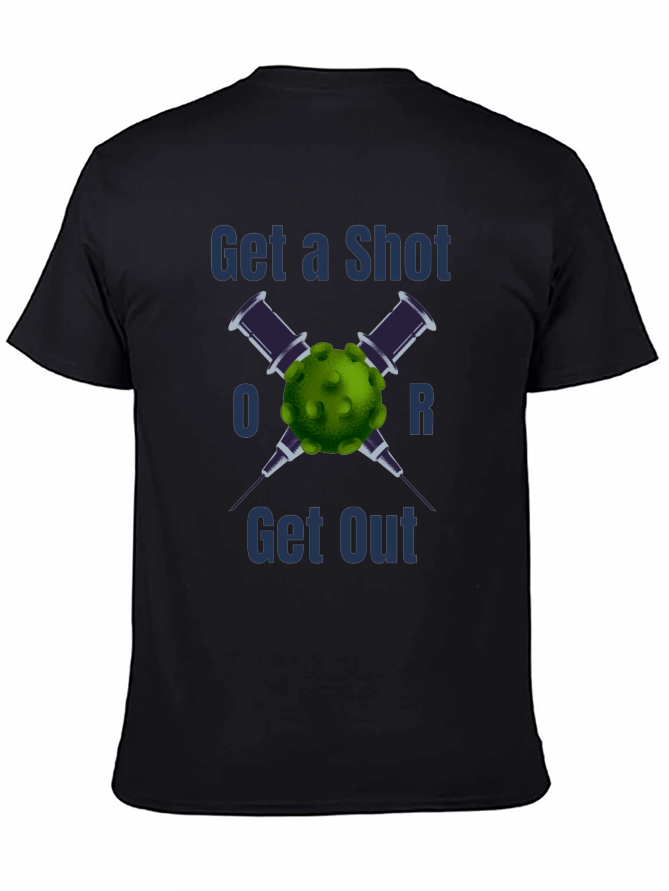 Camiseta Vacúnate o Lárgate - Estilo y Conciencia