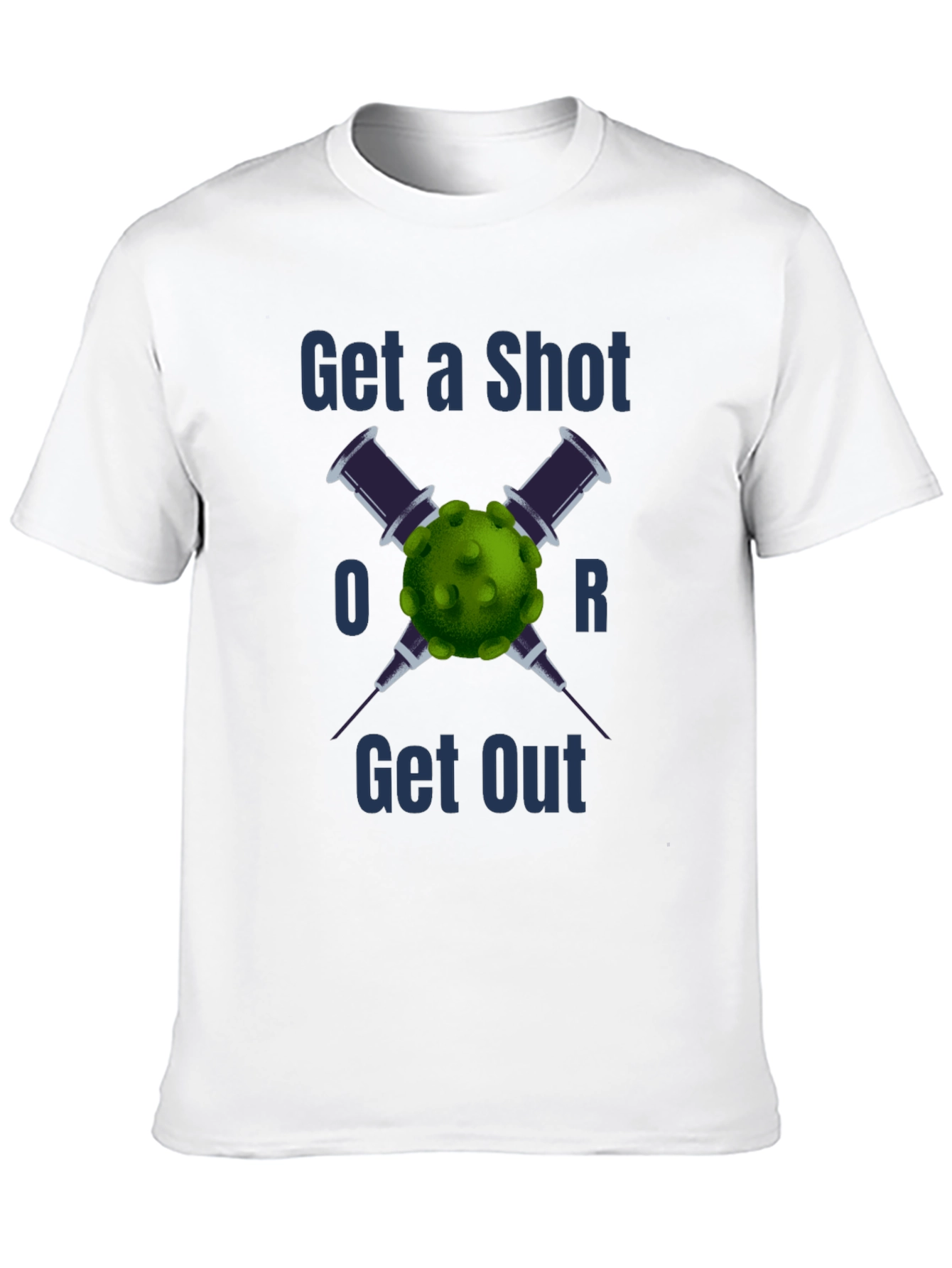 Camiseta Vacúnate o Lárgate - Estilo y Conciencia