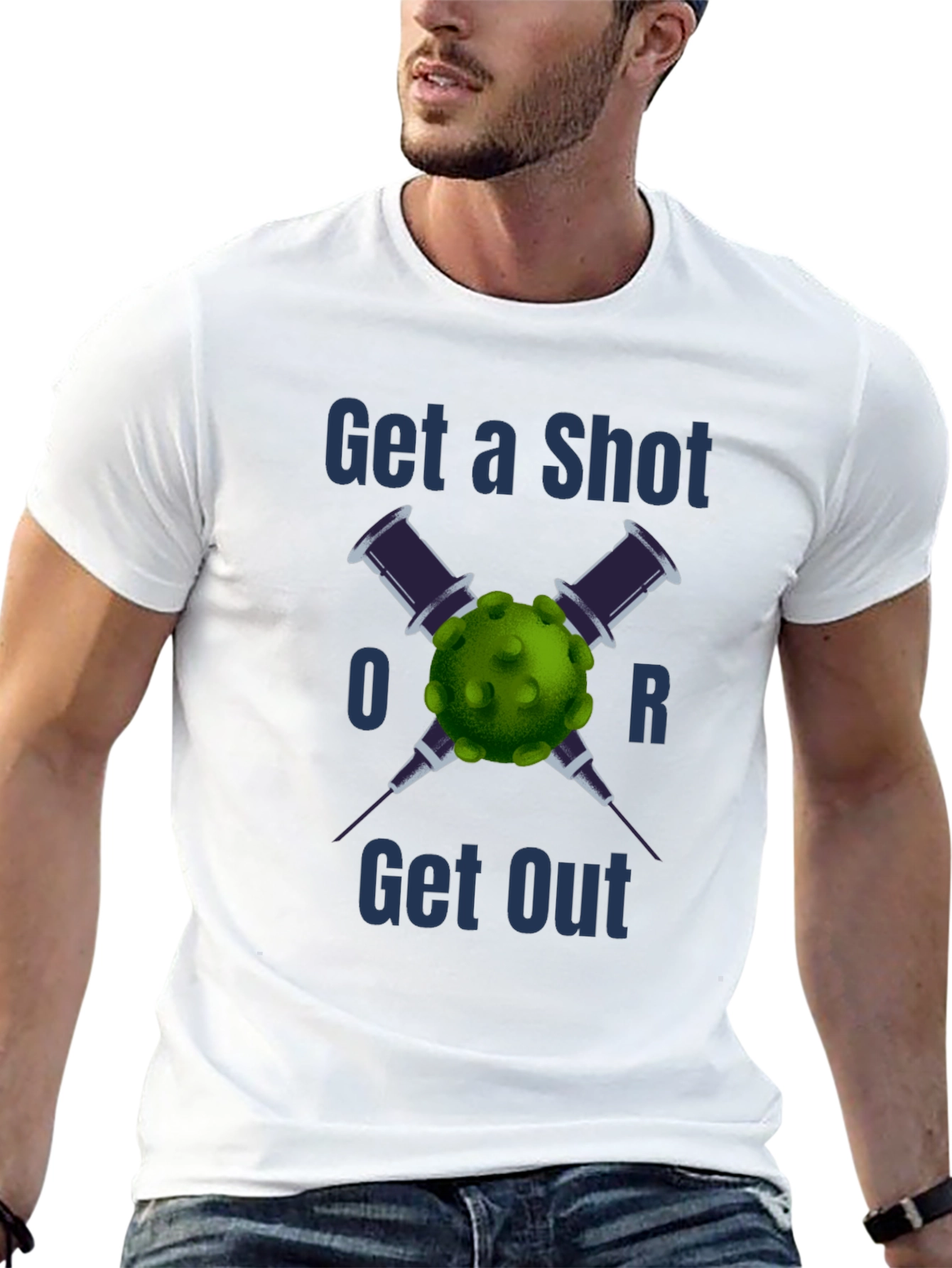 Camiseta Vacúnate o Lárgate - Estilo y Conciencia