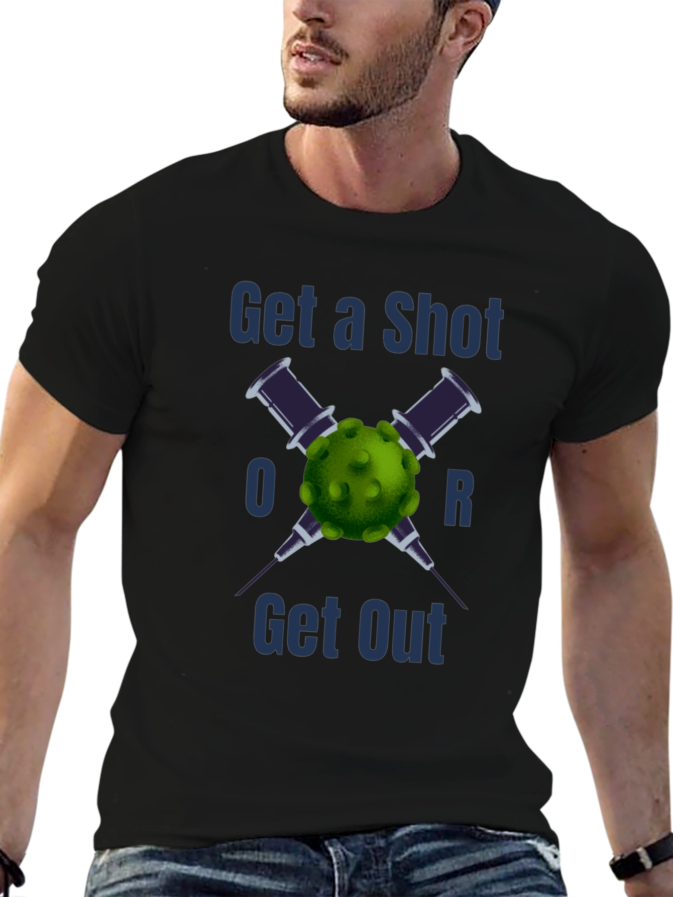 Camiseta Vacúnate o Lárgate - Estilo y Conciencia