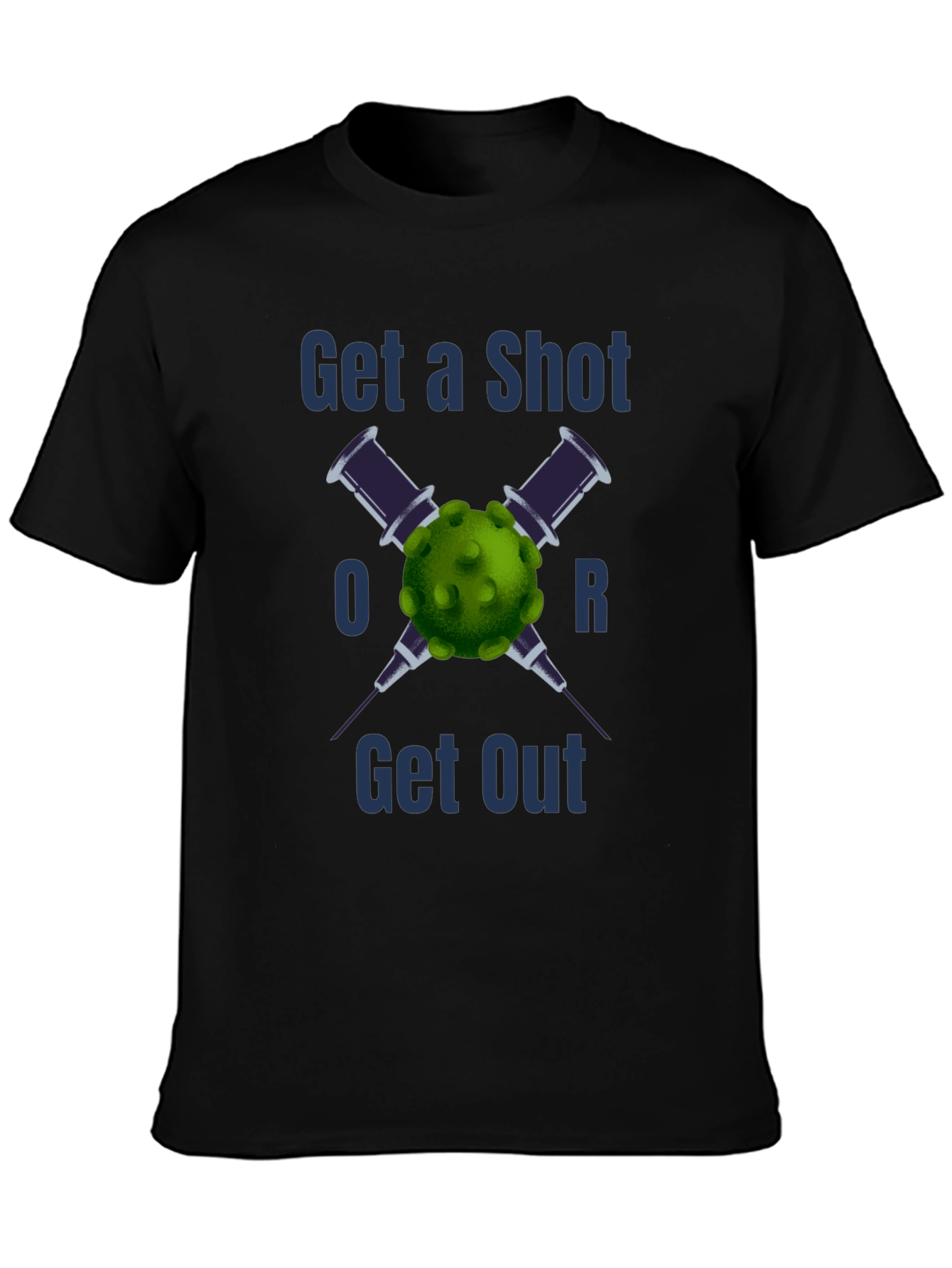 Camiseta Vacúnate o Lárgate - Estilo y Conciencia