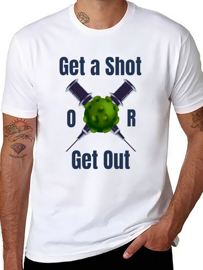 Camiseta Vacúnate o Lárgate - Estilo y Conciencia