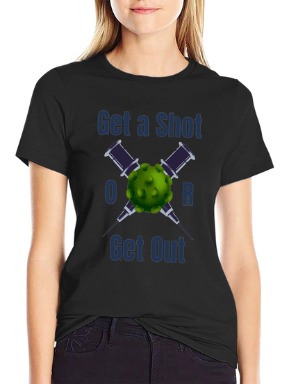 Camiseta Vacúnate o Lárgate - Estilo y Conciencia