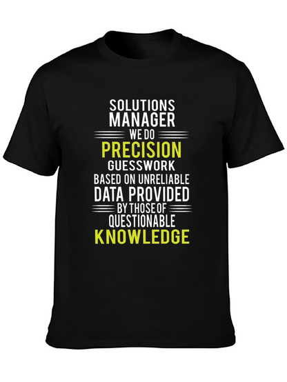 Camiseta Solutions Manager: Precisión y Conocimiento