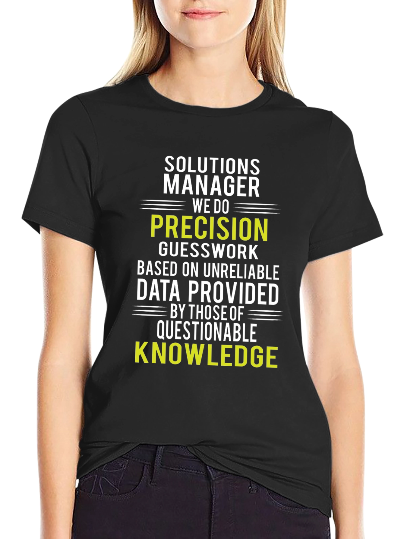 Camiseta Solutions Manager: Precisión y Conocimiento
