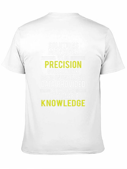 Camiseta Solutions Manager: Precisión y Conocimiento