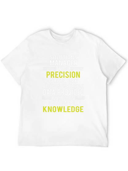 Camiseta Solutions Manager: Precisión y Conocimiento