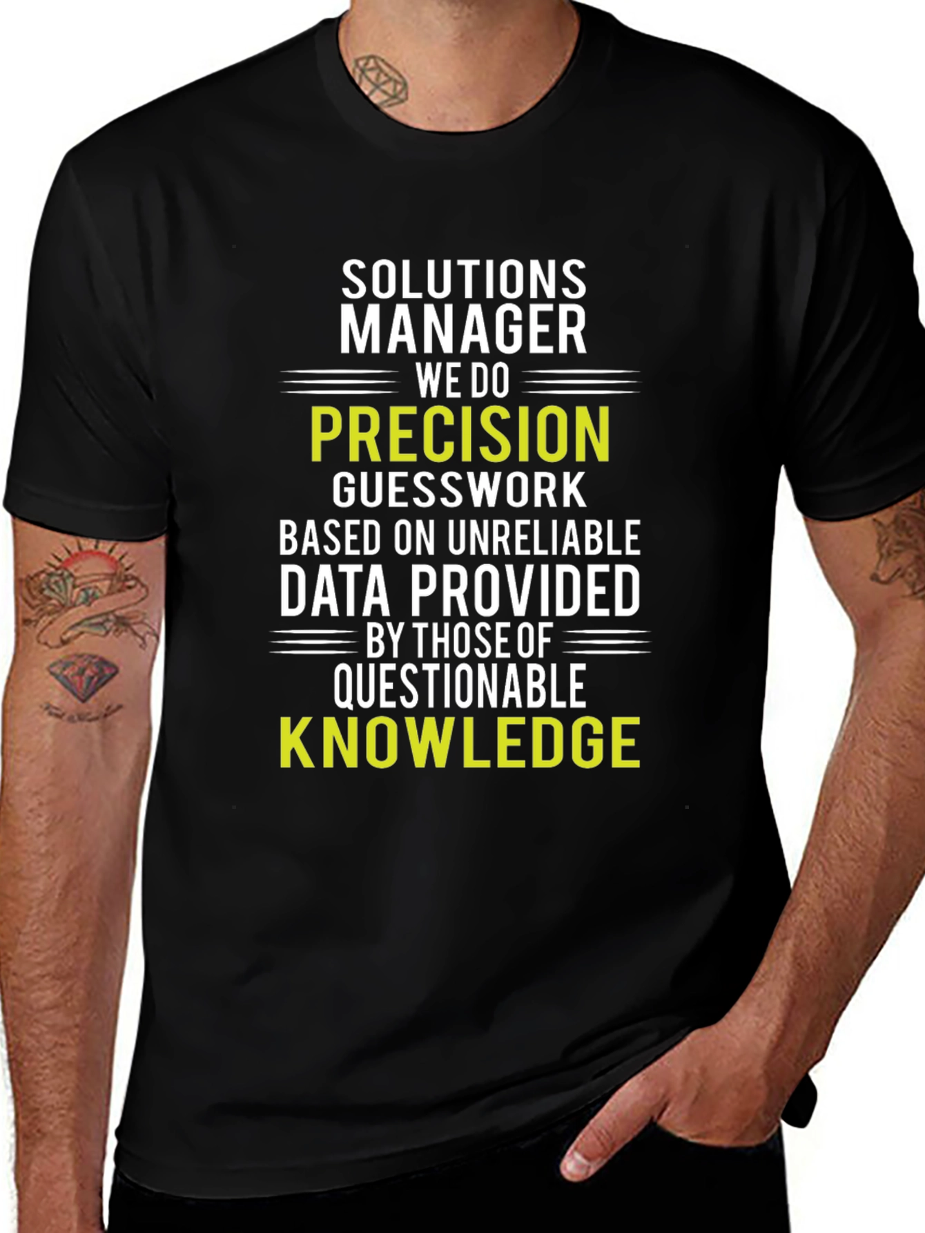 Camiseta Solutions Manager: Precisión y Conocimiento