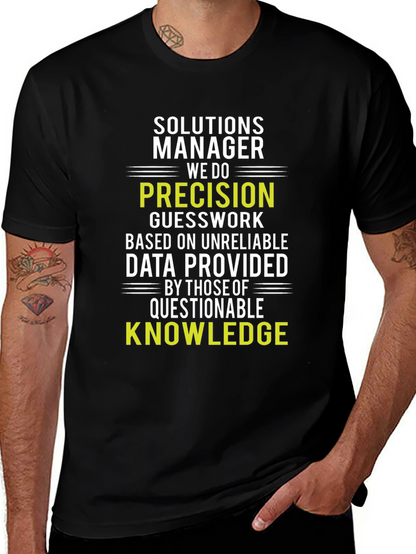 Camiseta Solutions Manager: Precisión y Conocimiento