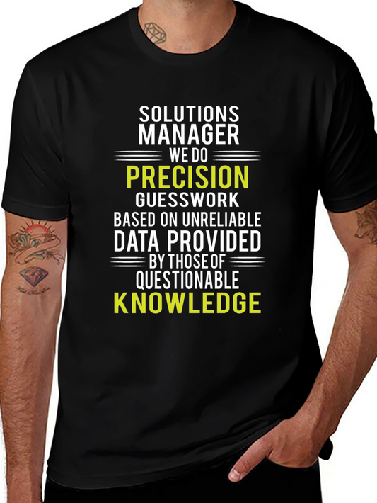 Camiseta Solutions Manager: Precisión y Conocimiento