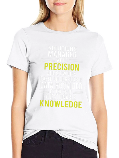 Camiseta Solutions Manager: Precisión y Conocimiento