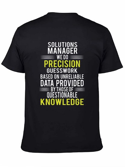 Camiseta Solutions Manager: Precisión y Conocimiento
