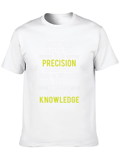 Camiseta Solutions Manager: Precisión y Conocimiento