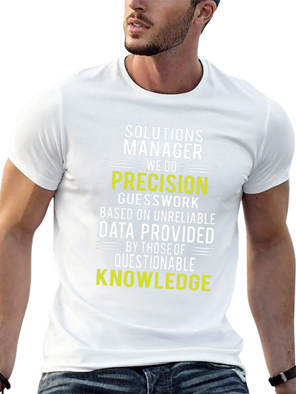 Camiseta Solutions Manager: Precisión y Conocimiento