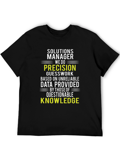 Camiseta Solutions Manager: Precisión y Conocimiento