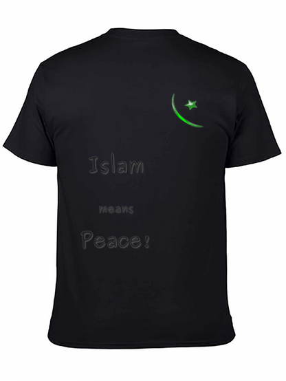 Camiseta Negra Islam Significa Paz