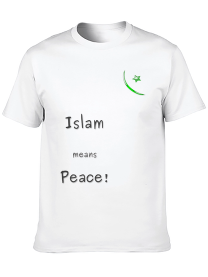 Camiseta Negra Islam Significa Paz