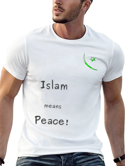 Camiseta Negra Islam Significa Paz