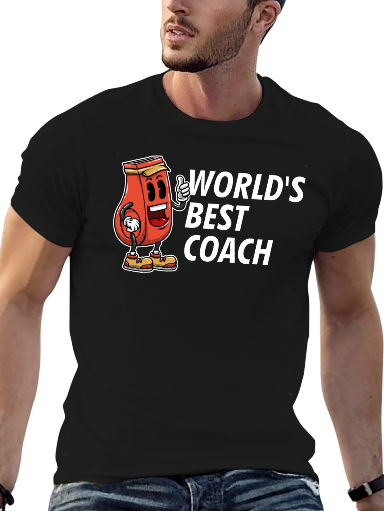 Camiseta Negra: El Mejor Entrenador del Mundo
