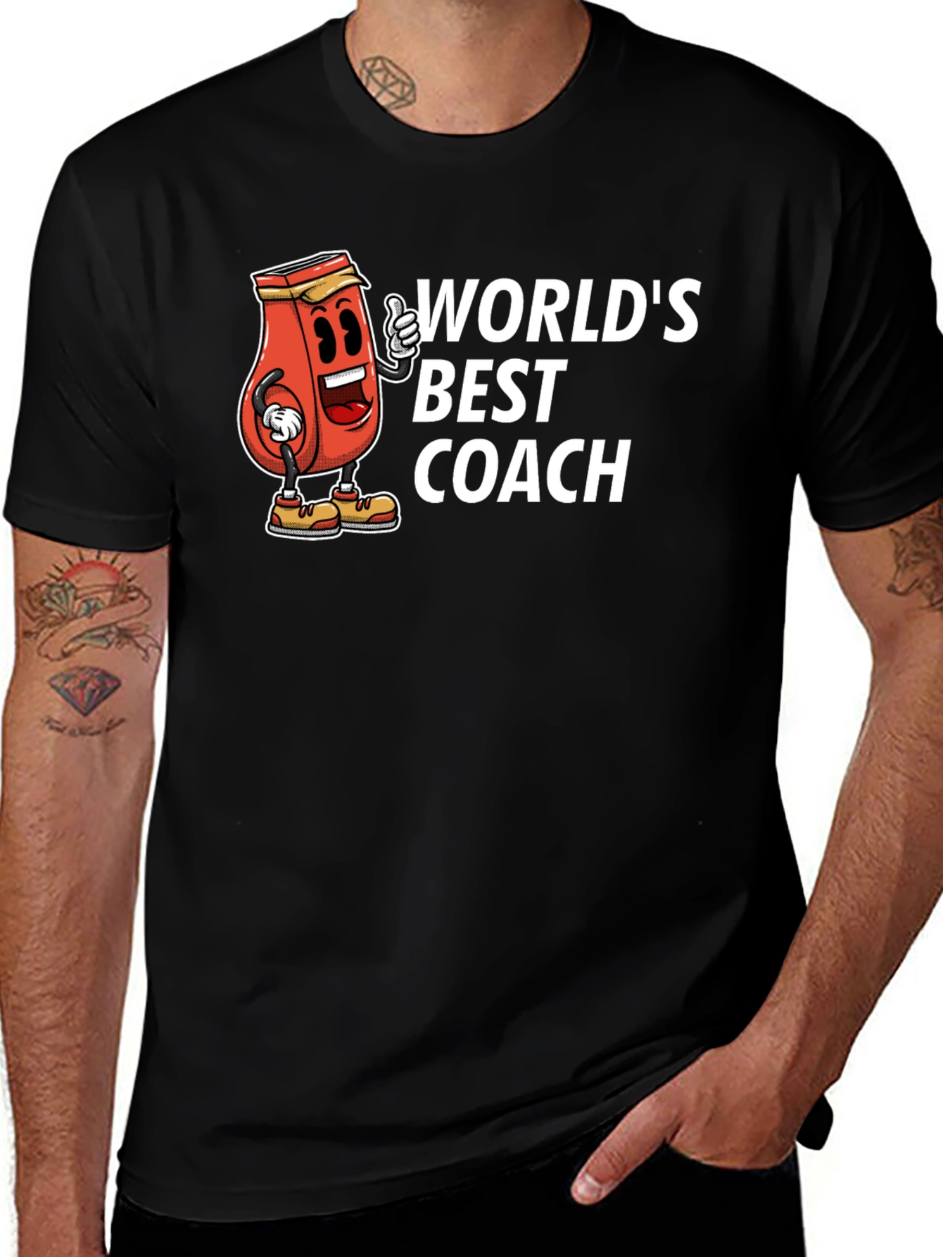 Camiseta Negra: El Mejor Entrenador del Mundo