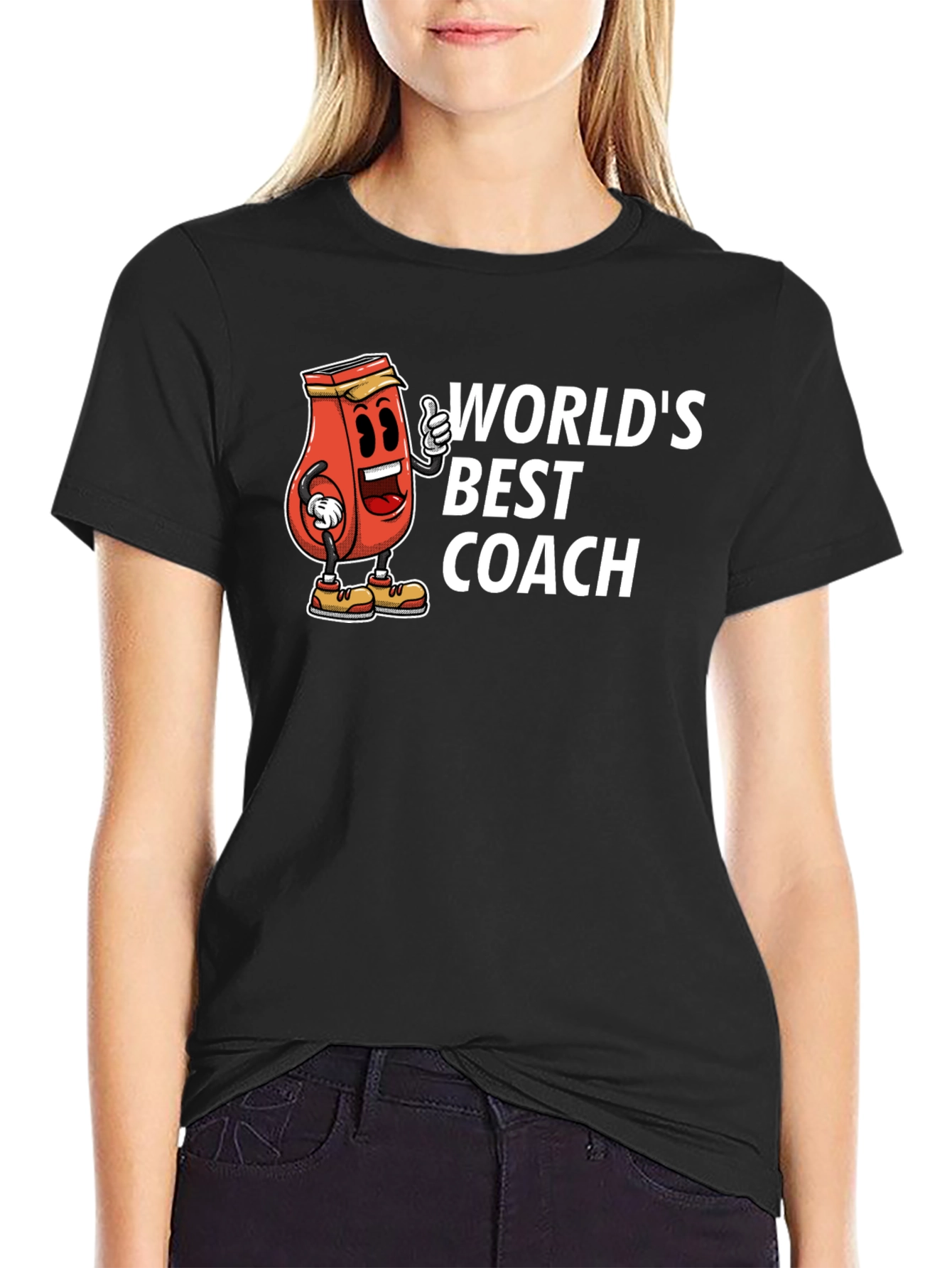Camiseta Negra: El Mejor Entrenador del Mundo