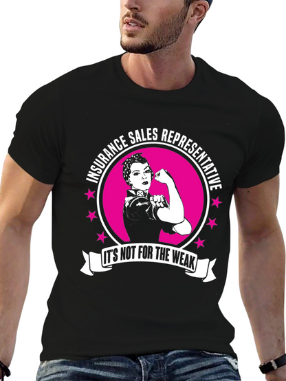 Camiseta Representante de Ventas de Seguros para los Fuertes