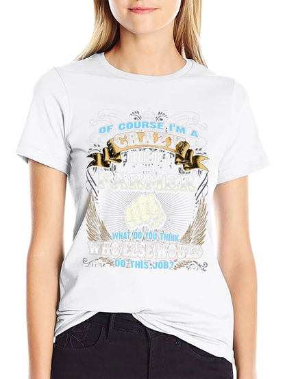 Camiseta Negra: Soy un Granjero Loco