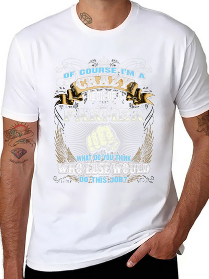 Camiseta Negra: Soy un Granjero Loco