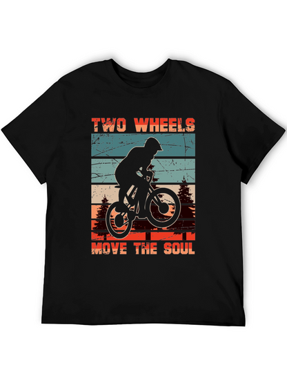 Camiseta Negra Ciclismo Two Wheels Move The Soul