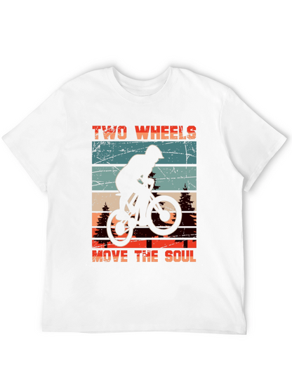 Camiseta Negra Ciclismo Two Wheels Move The Soul