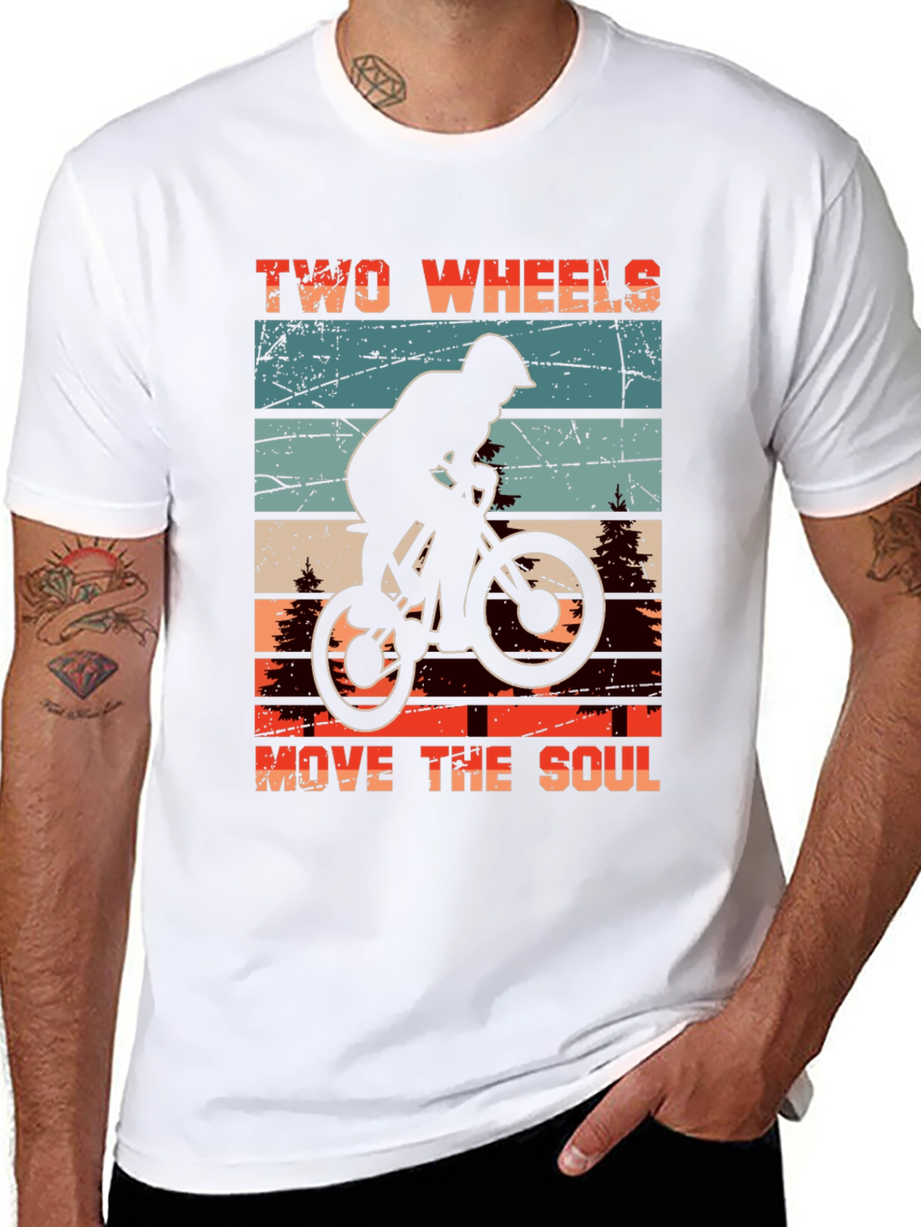 Camiseta Negra Ciclismo Two Wheels Move The Soul