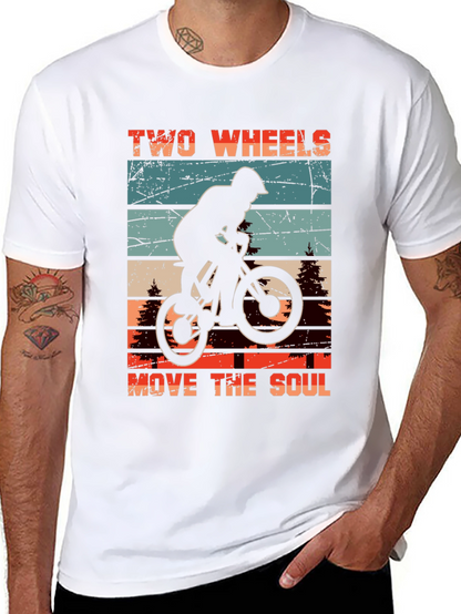 Camiseta Negra Ciclismo Two Wheels Move The Soul