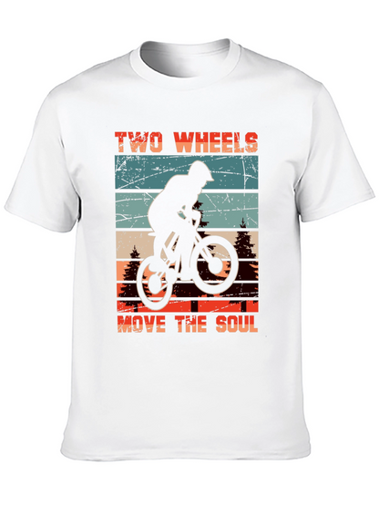 Camiseta Negra Ciclismo Two Wheels Move The Soul