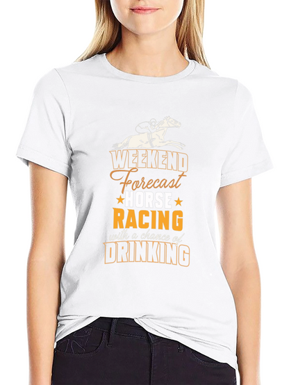 Camiseta Hombre Weekend Forecast Horse Racing