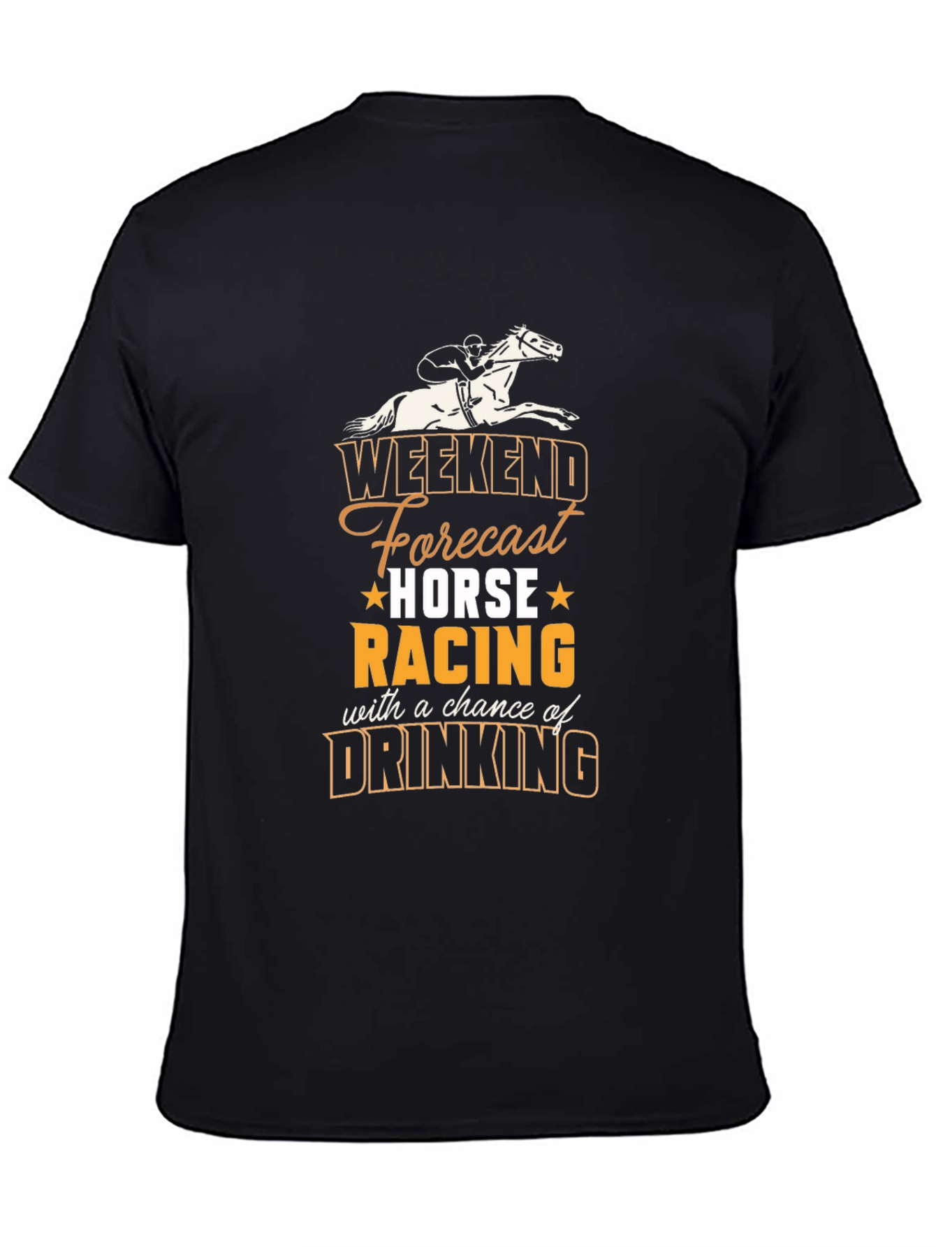 Camiseta Hombre Weekend Forecast Horse Racing