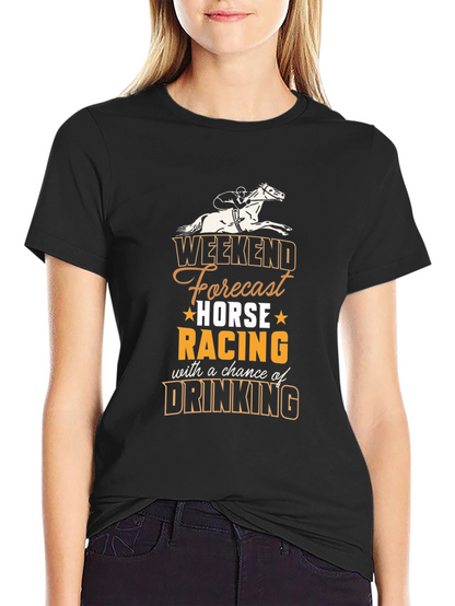 Camiseta Hombre Weekend Forecast Horse Racing