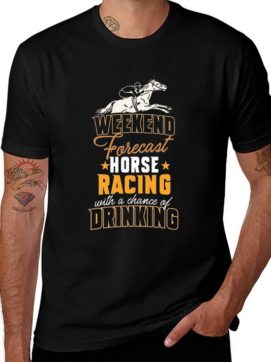 Camiseta Hombre Weekend Forecast Horse Racing