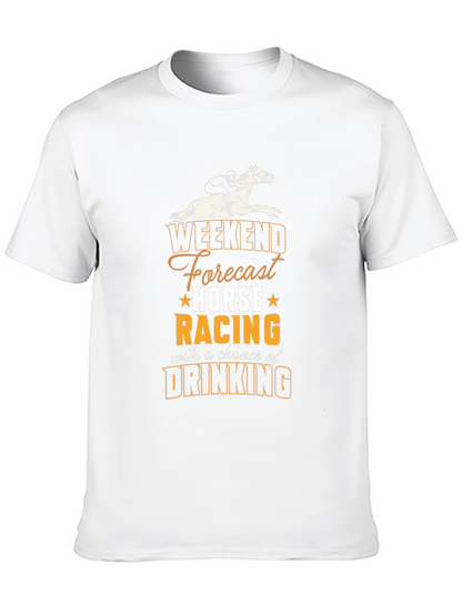 Camiseta Hombre Weekend Forecast Horse Racing