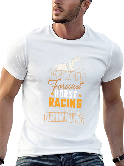 Camiseta Hombre Weekend Forecast Horse Racing