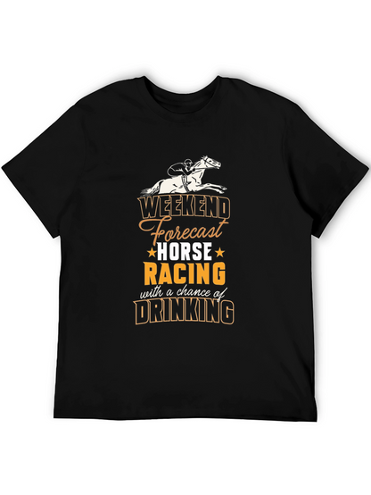 Camiseta Hombre Weekend Forecast Horse Racing