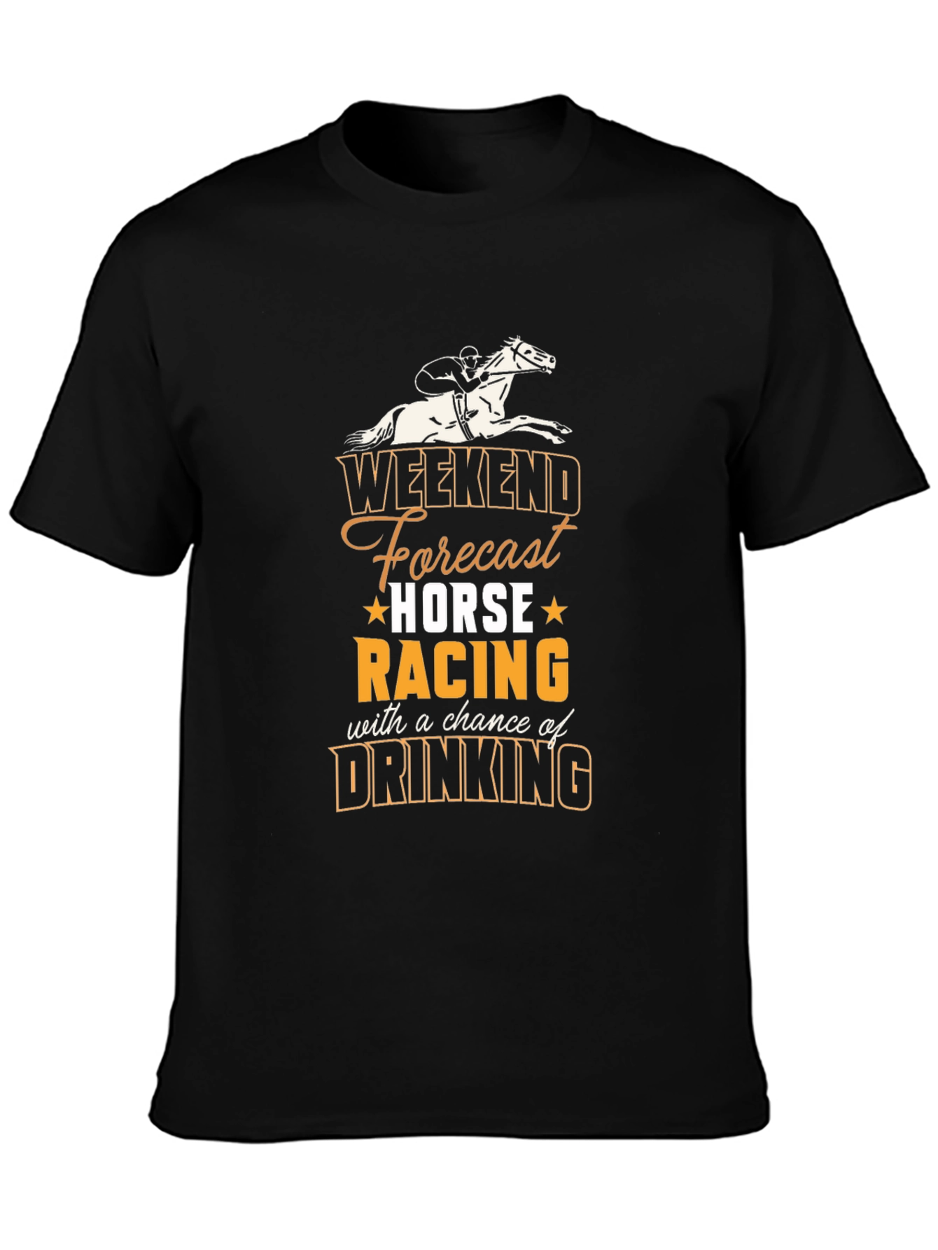 Camiseta Hombre Weekend Forecast Horse Racing