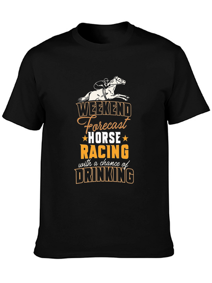 Camiseta Hombre Weekend Forecast Horse Racing