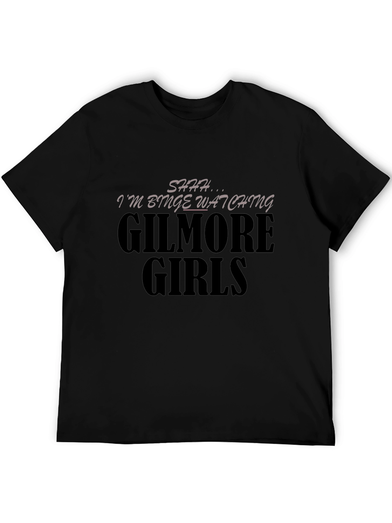Camiseta Negra Gilmore Girls Binge-Watching