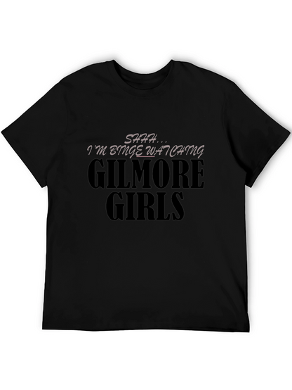 Camiseta Negra Gilmore Girls Binge-Watching