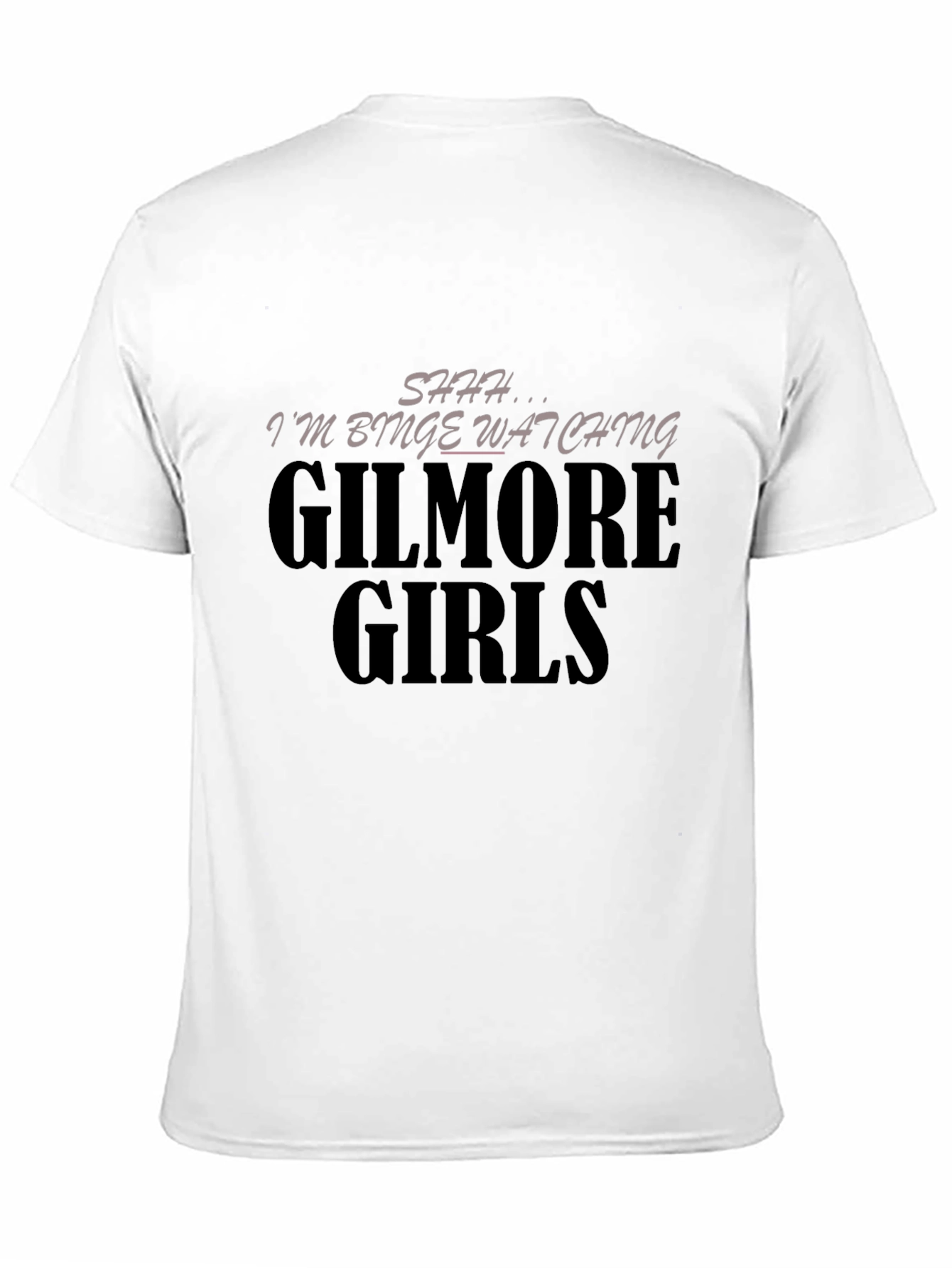 Camiseta Negra Gilmore Girls Binge-Watching