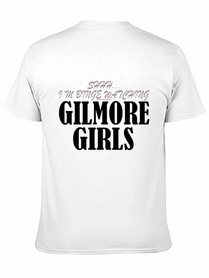 Camiseta Negra Gilmore Girls Binge-Watching