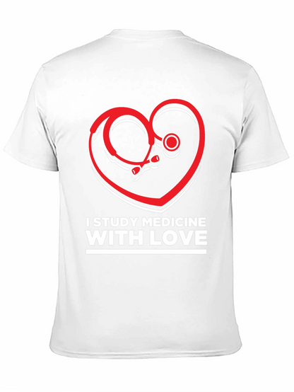 Camiseta Negra I Study Medicine With Love
