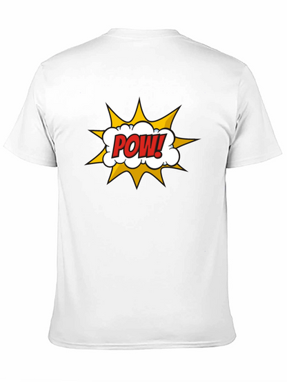 Camiseta Negra Hombre Diseño Comic ¡POW!